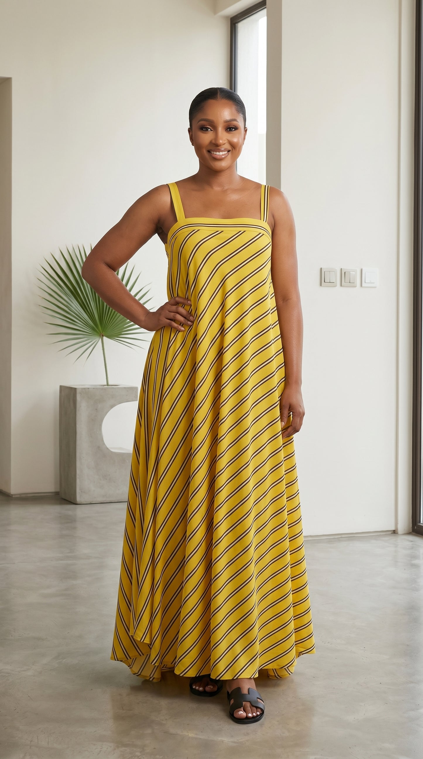 flowy shiffon maxi dress