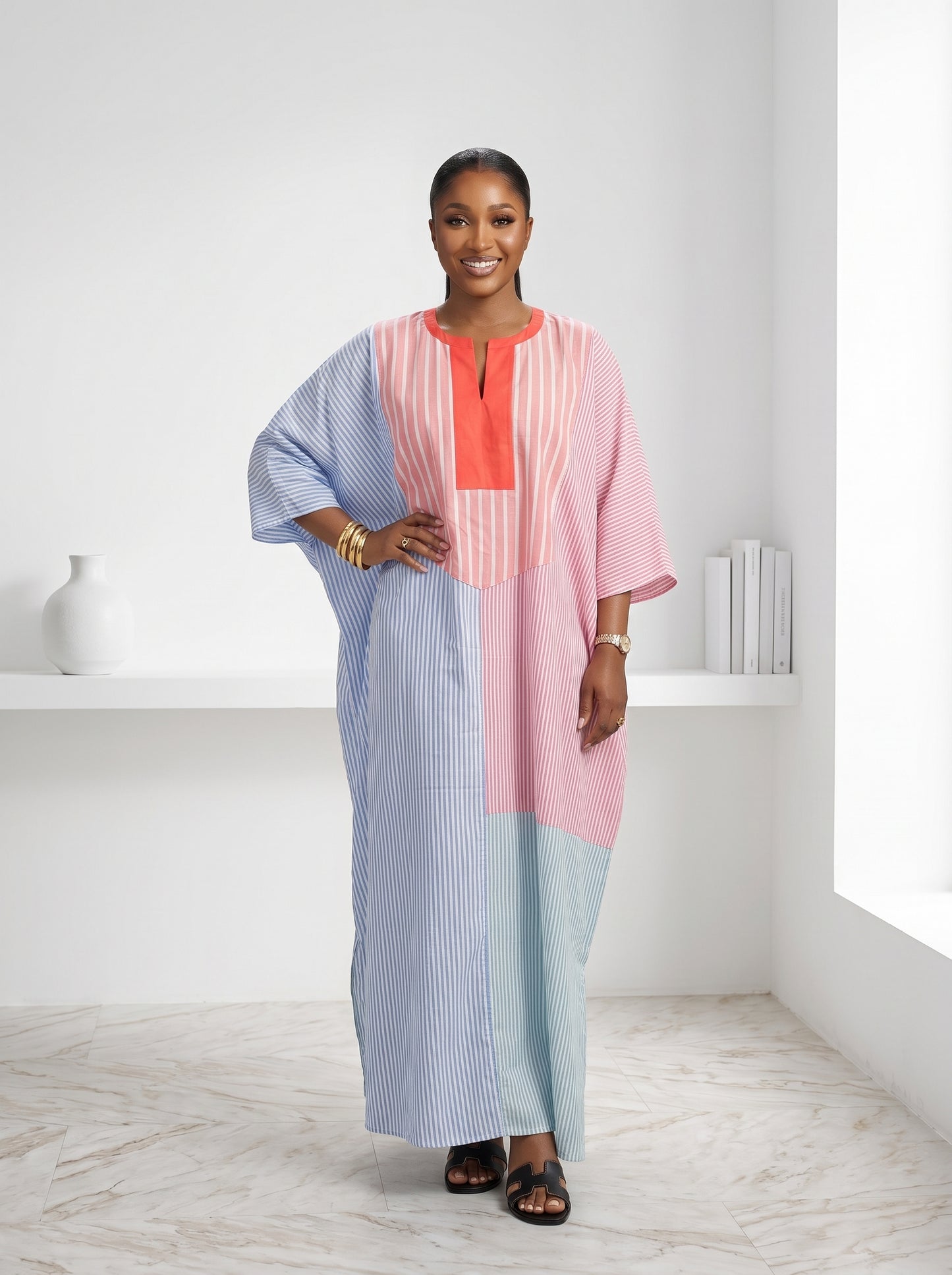 multicolored stripe boubou