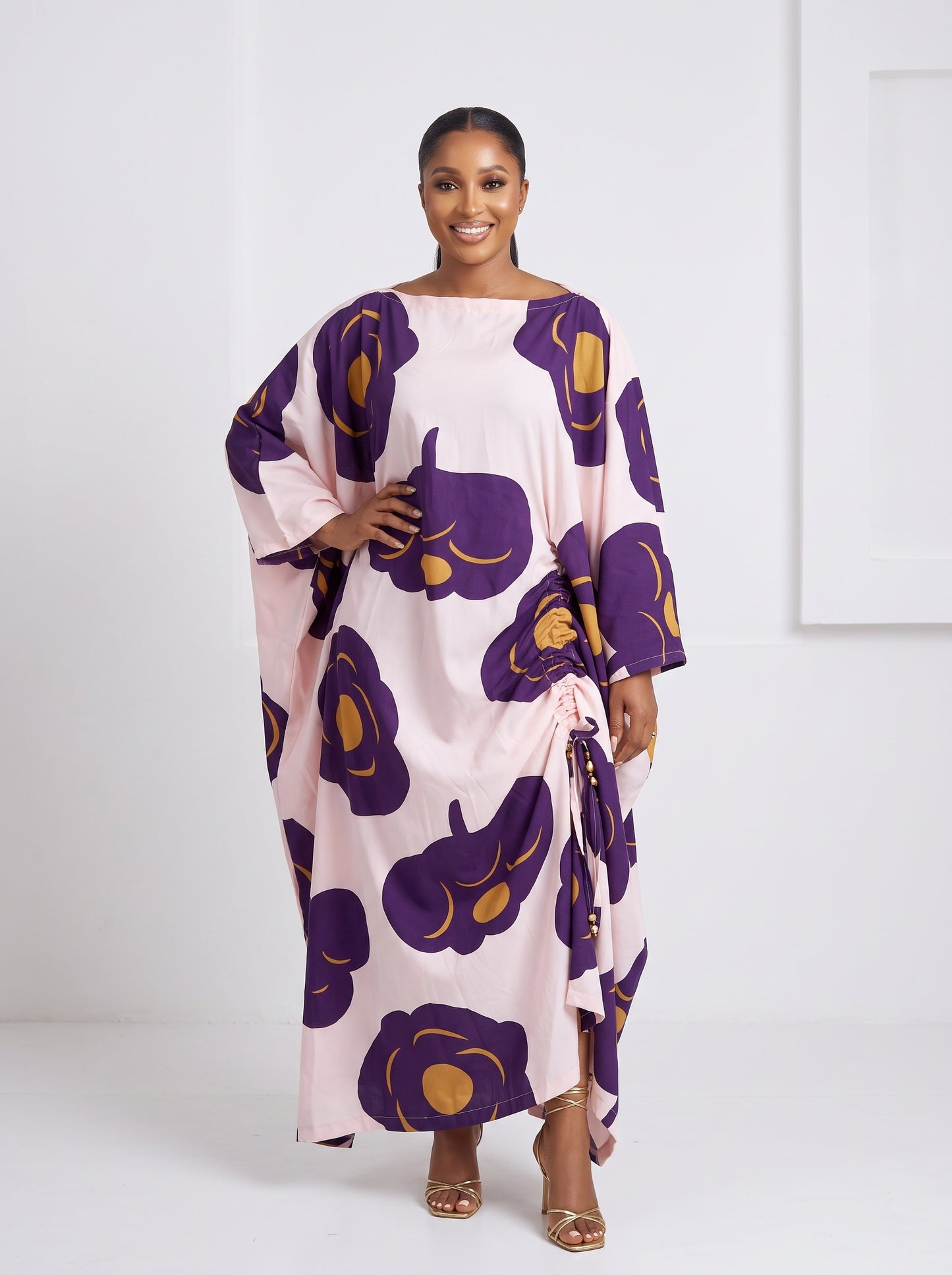 chiffon draw string boubou