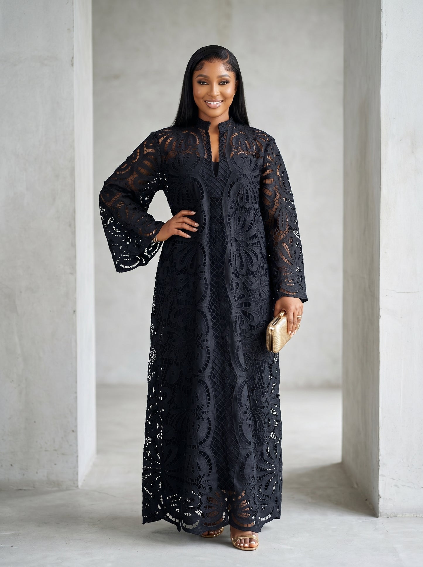 lace kaftan