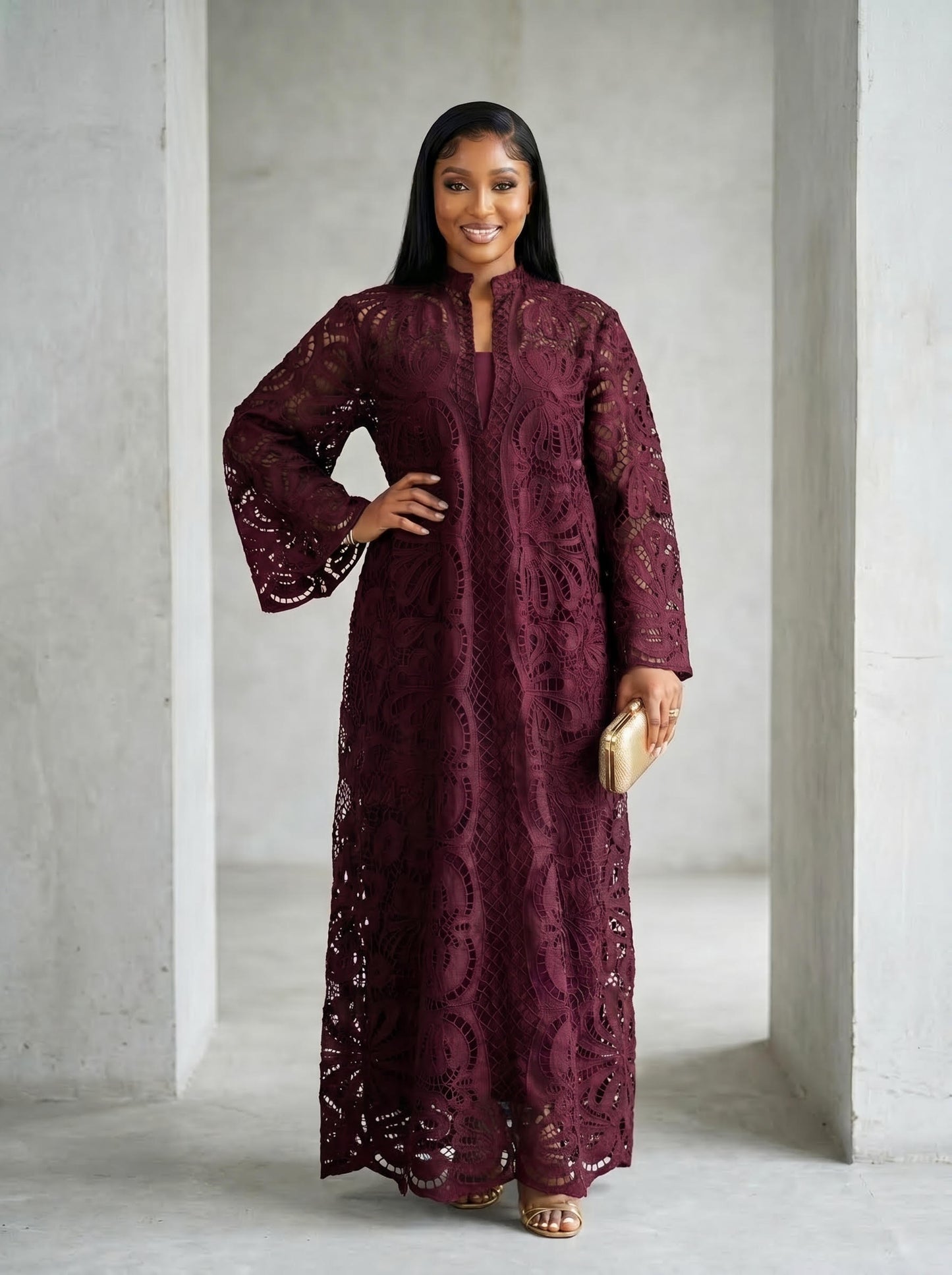 lace kaftan