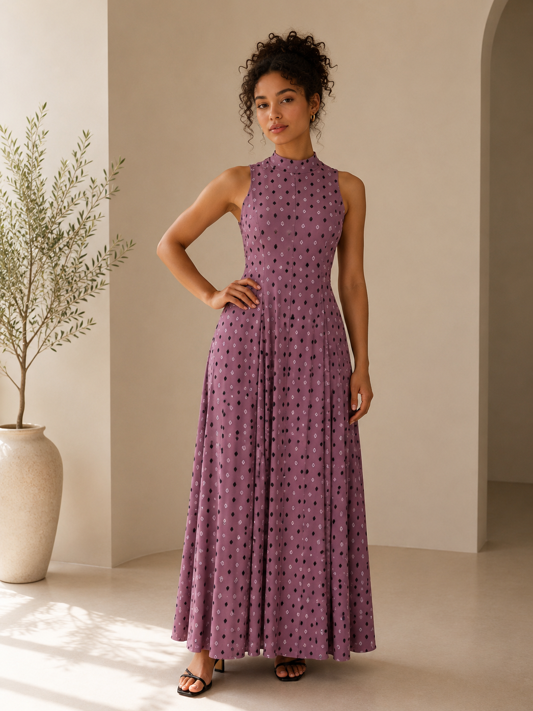 sleeveless 6 pieces maxi