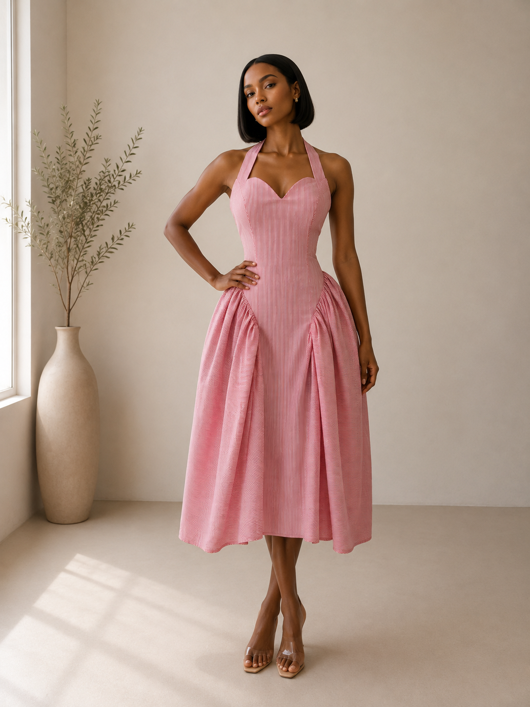 structured cotton dress