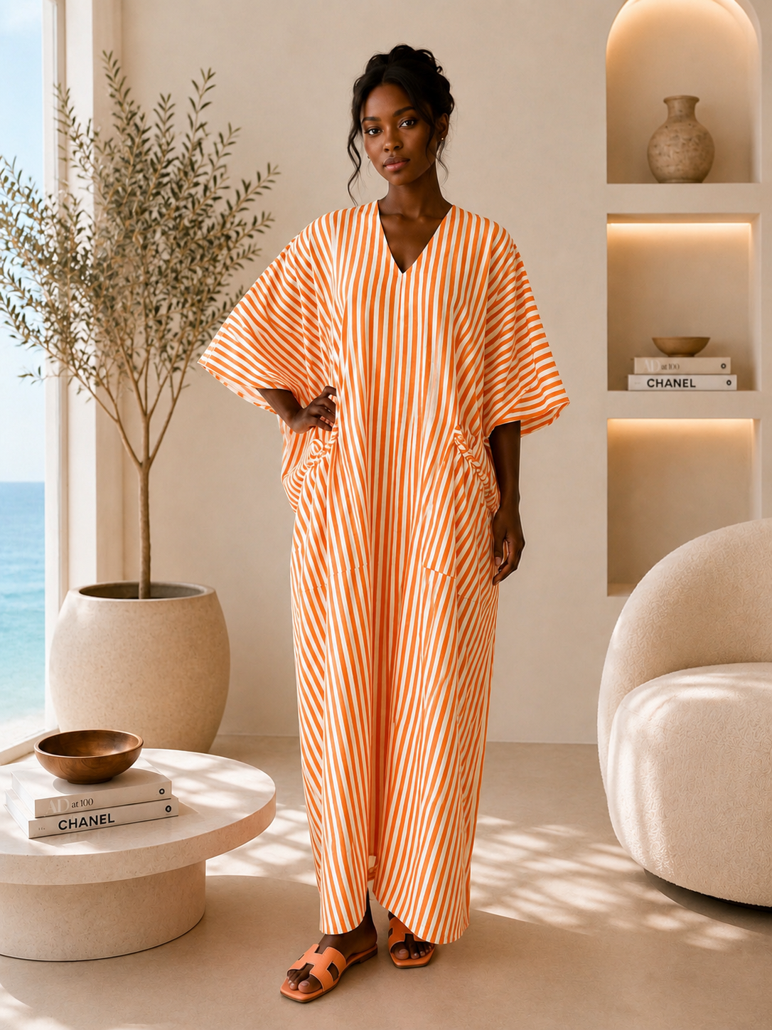 orange stripe boubou