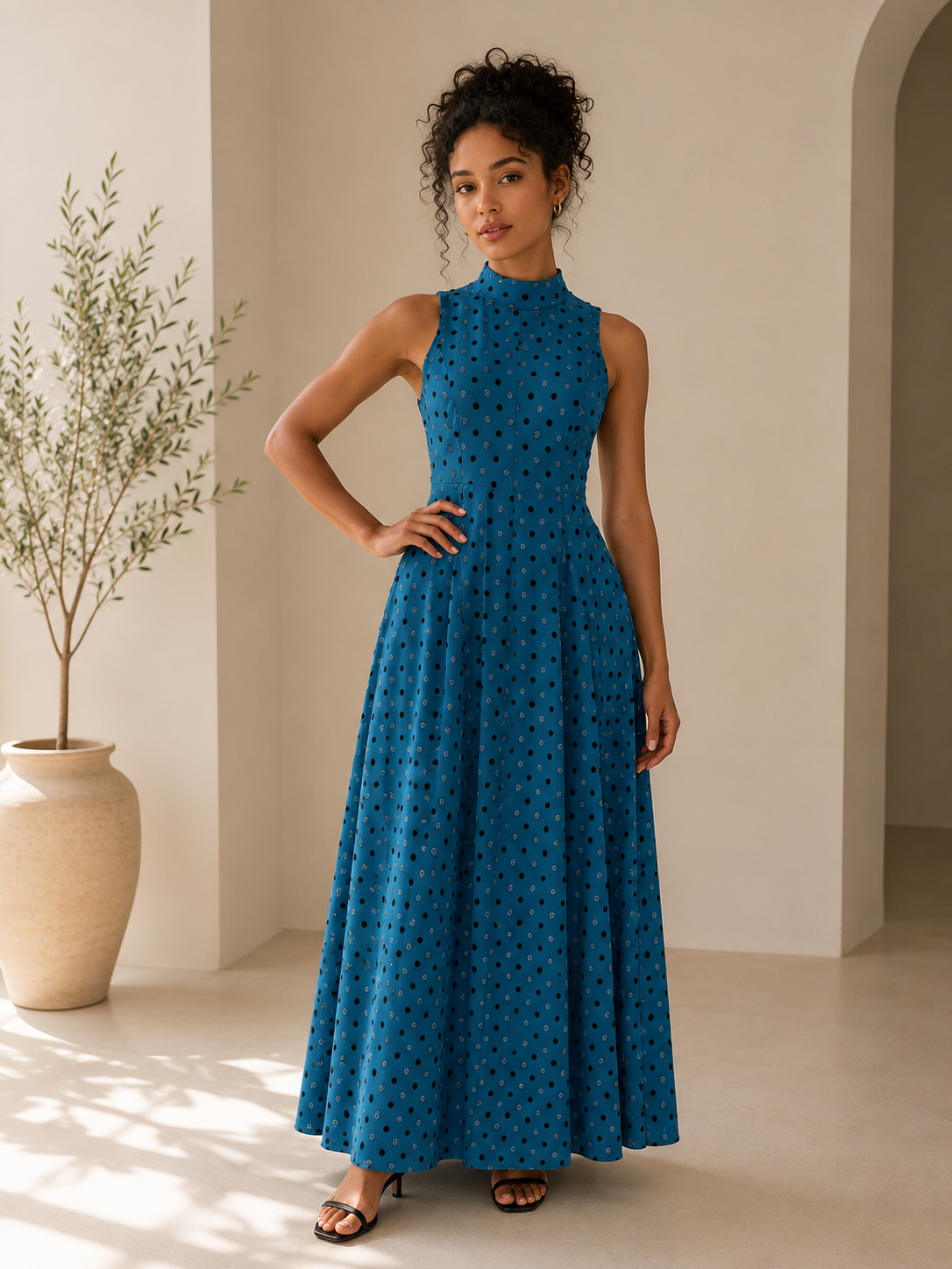 sleeveless 6 pieces maxi