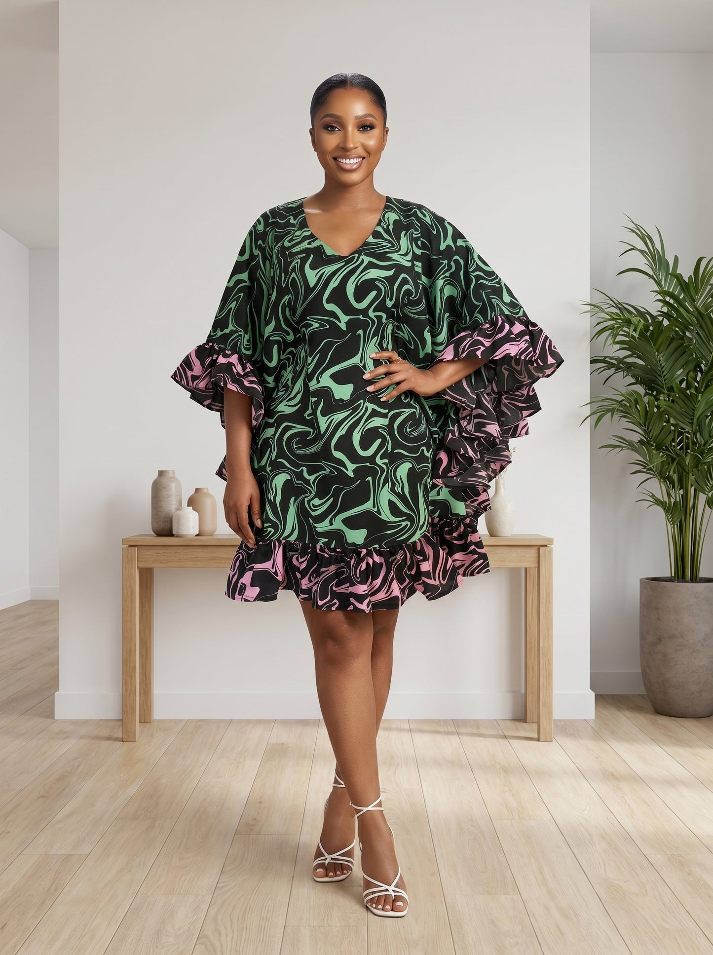 mini ruffle boubou