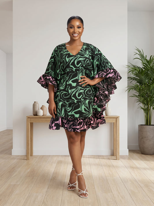mini ruffle boubou