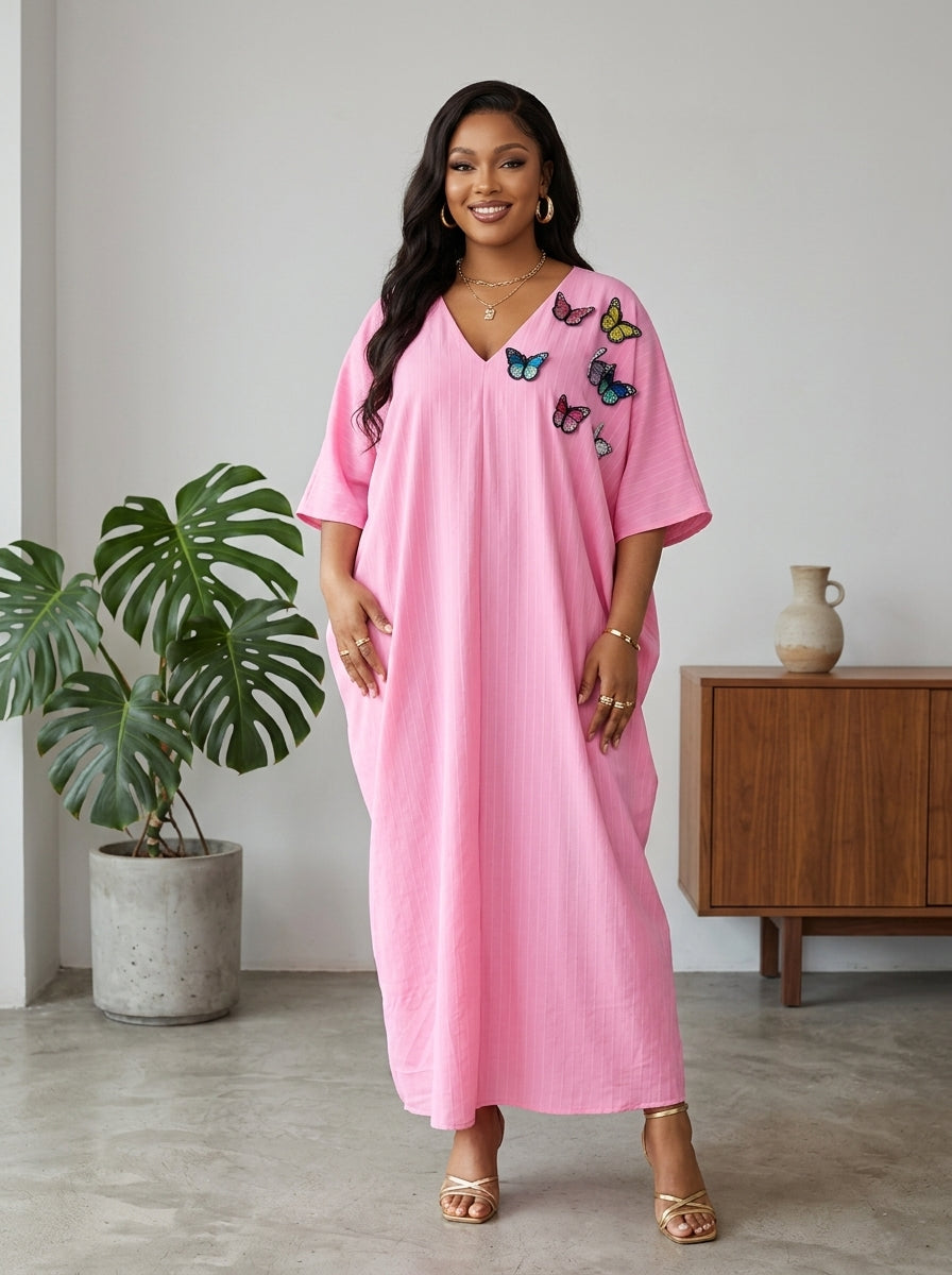 pink butterfly boubou