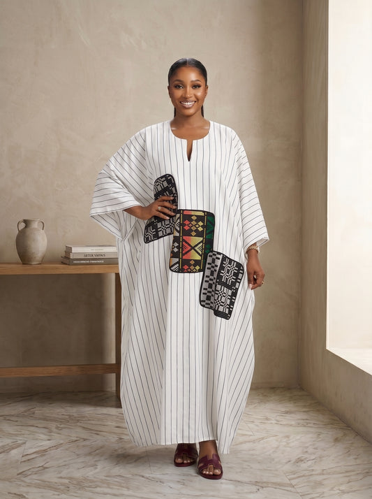 3 patch stripe boubou