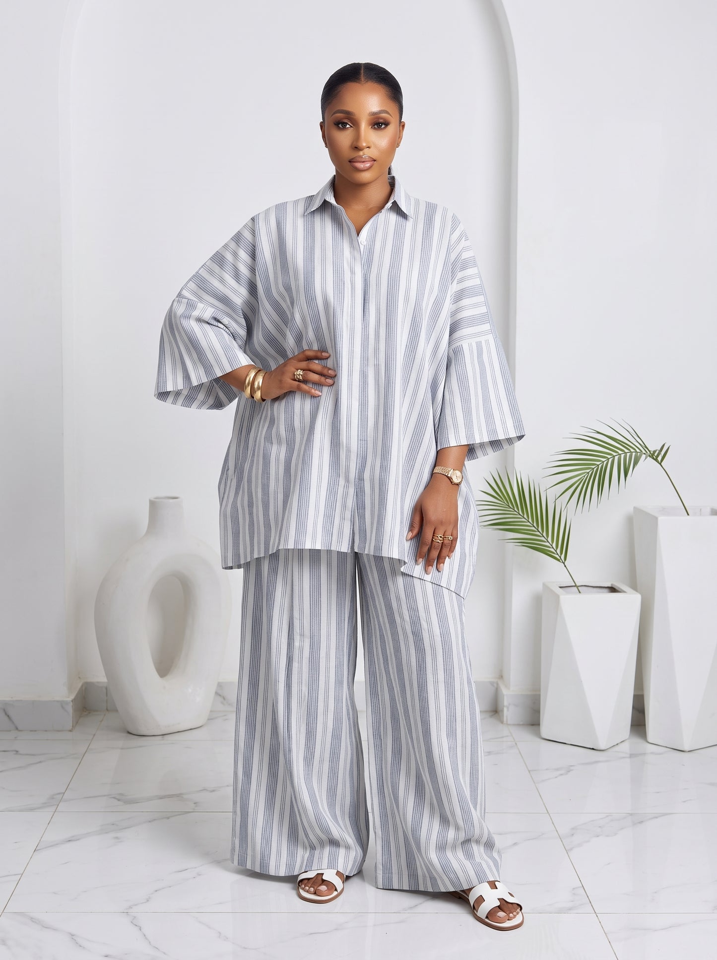 oversize linen 2 piece