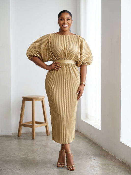 pleat dress