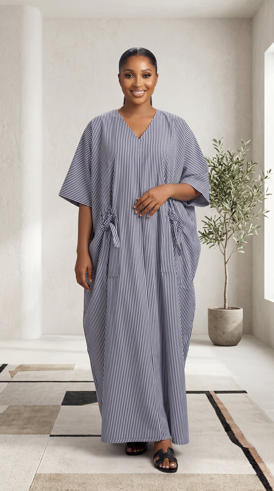 cotton boubou with pocket