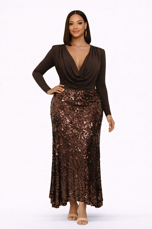Noela sequin skirt